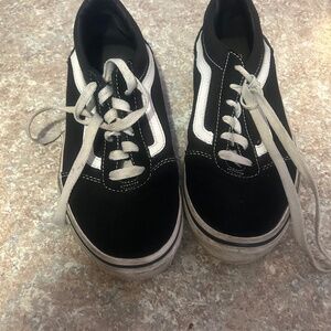 Boys black vans sneakers